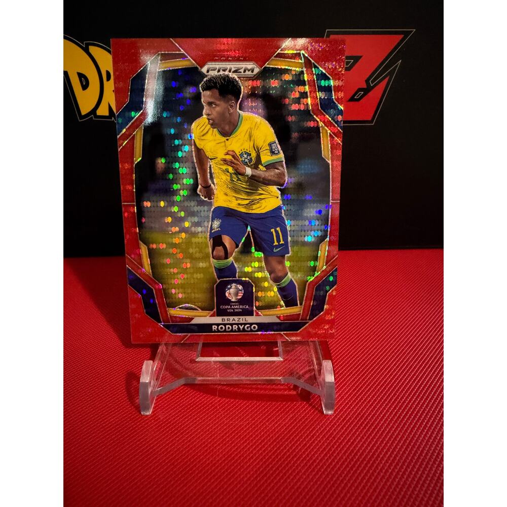 2024 Panini Prizm Copa America Rodrygo Red Prizm Parallel Brazil /125